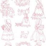 Set Of Twelve 5x7 Sunbonne..